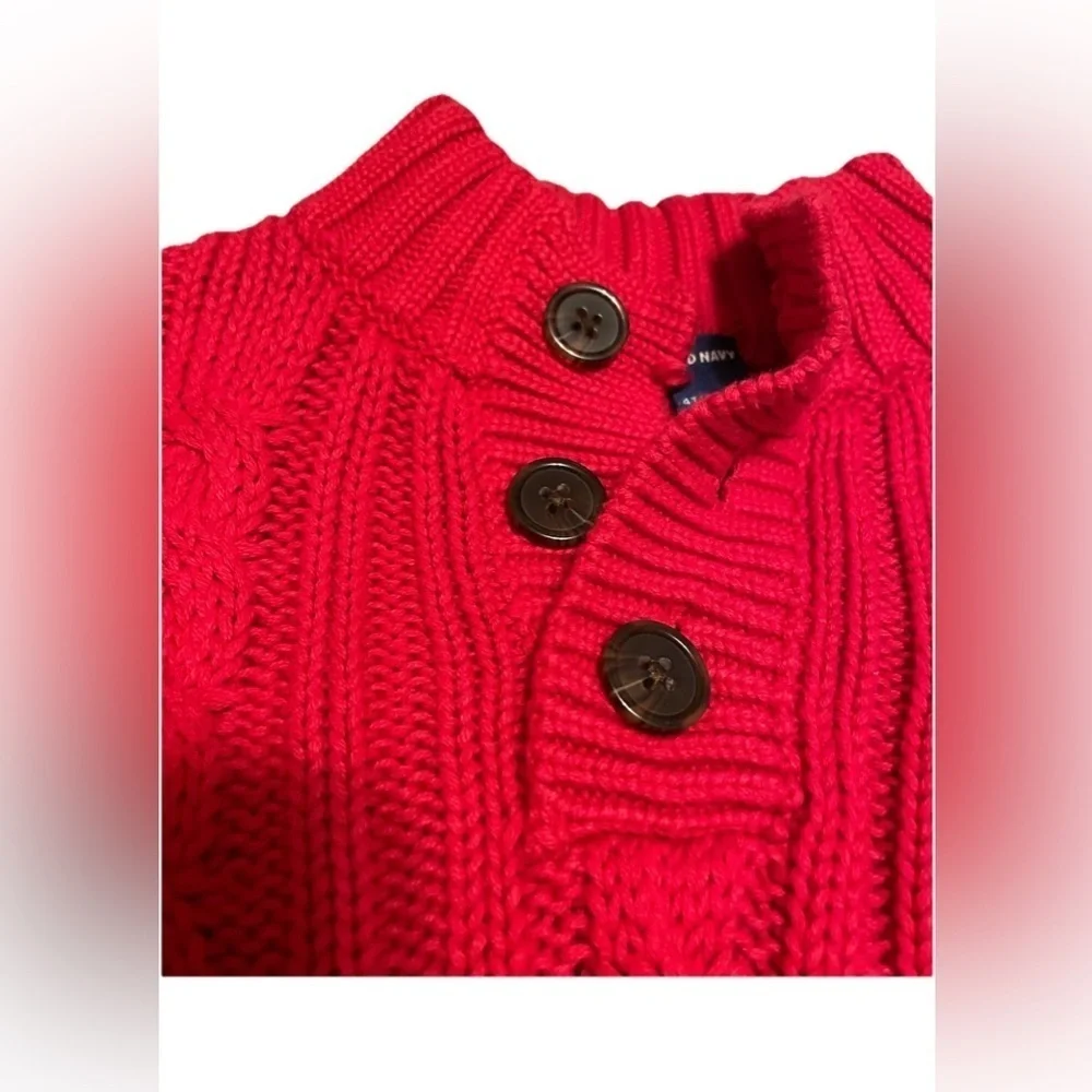 Old Navy Vibrant Red Knit Sweater